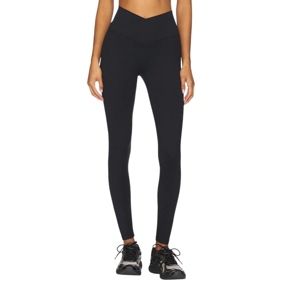 WellBeing + BeingWell FlowWell Callista Crossover Leggings in Black XSmall New